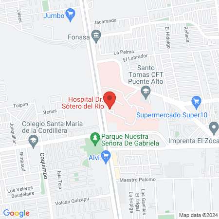 Hospital Dr. Sótero del Río map