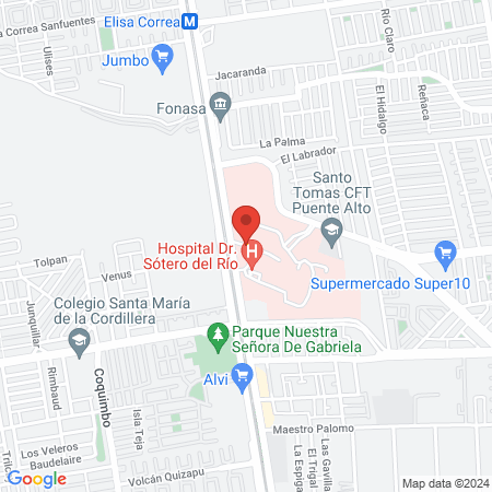 Compin Hospital Sotero Del Rio map