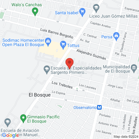 Policlinico Tantauco map