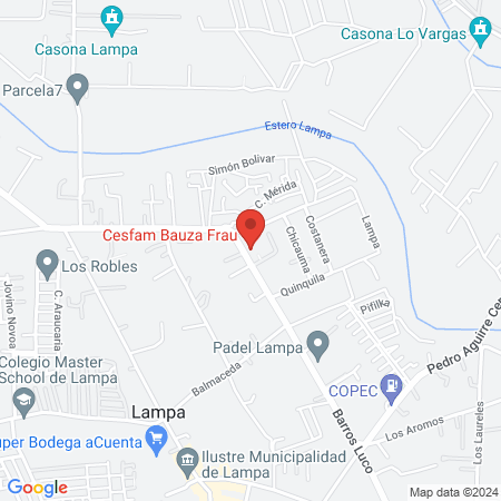 Cesfam Bauza Frau map