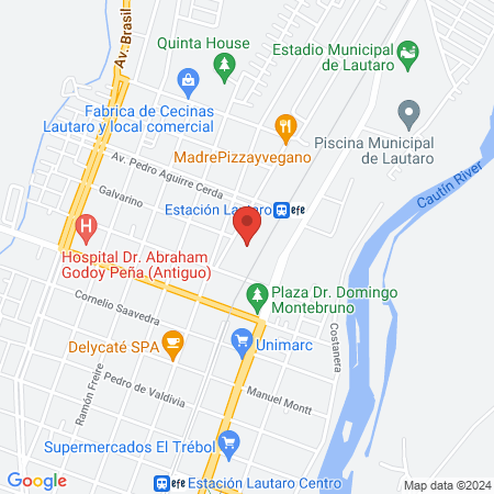 Gimnasio municipal de Lautaro map