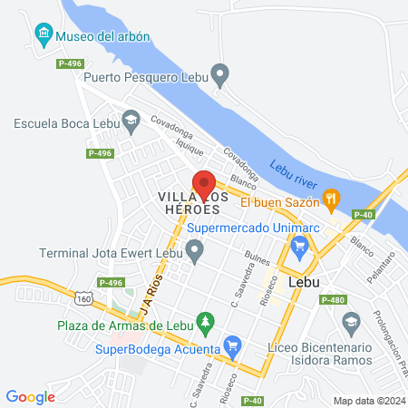 Clínica Leufu Lebu map