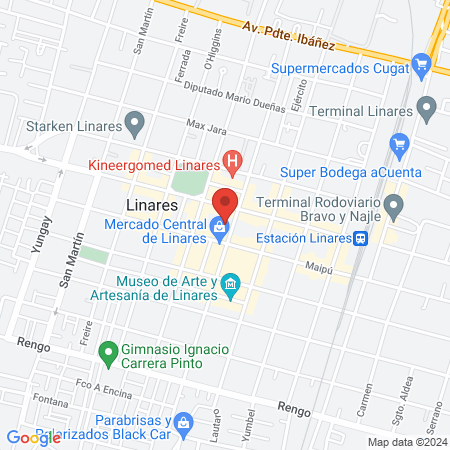 Invictus barbershop Linares map