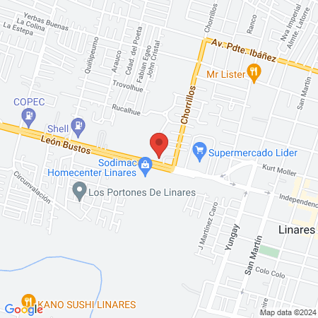 Energy gym Linares Official map