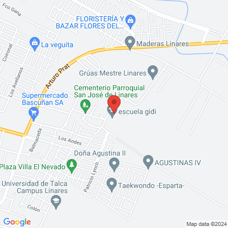 Servicio Medico Legal De Linares map