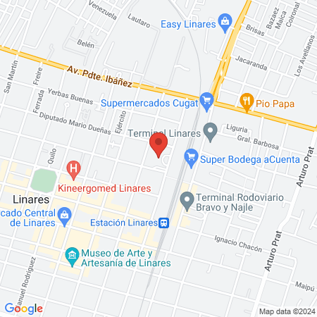"Hospital de Linares" map