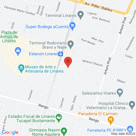 Veterinaria Municipal de Linares map