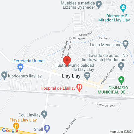 Institute de Salud Oral Llay-Llay map