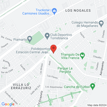 Polideportivo Estación Central Jean Beausejour Coliqueo map