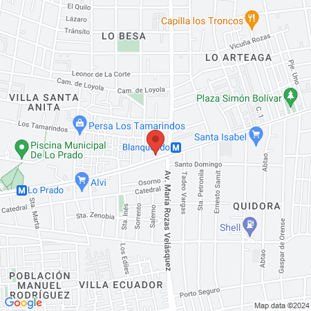 Gimnasio Pacific San Pablo map