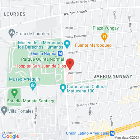 Hospital San Juan de Dios map