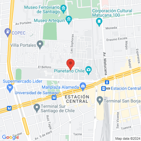 Salud Amengual Center Usach map