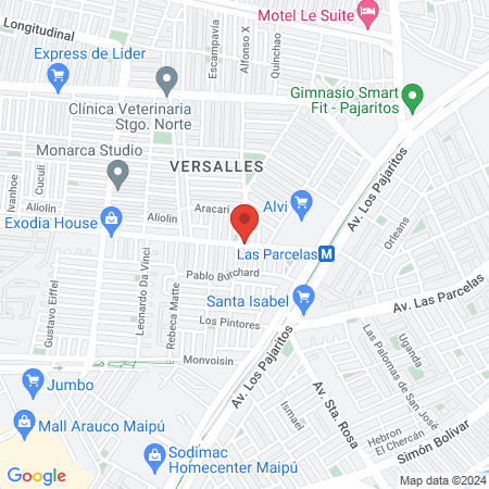 Oncovet arquitecto Hugo Bravo(metro las parcelas) map