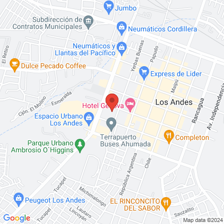 instituto Odontologico Aconcagua Los Andes map