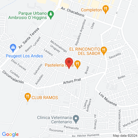 Mutual de Seguridad Camara Chilena de la Construccion map