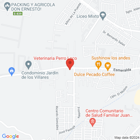 Veterinaria Perro Loco map