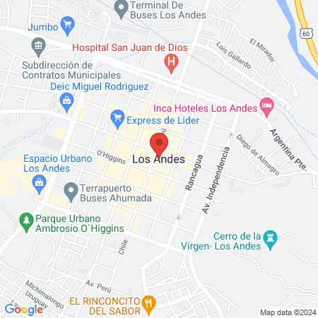 Clínica Santa Laura - Los Andes map