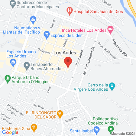 Clinica Alquymia Los Andes map
