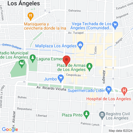 Organza Los Angeles map