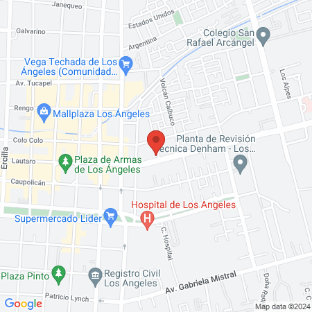 Clínica de kinesiología estética KINEPIEL Los Ángeles map