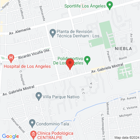 Clinica Veterinaria Cuatro Patas, Veterinaria en Los Ángeles. map