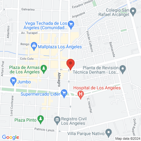 Clínica Quiero Frenillos Los Ángeles map