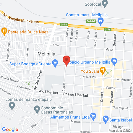 Espacio Olivino map