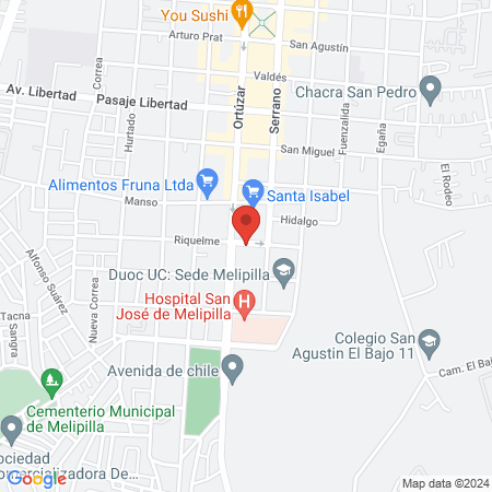 Active Gym Melipilla Chile map