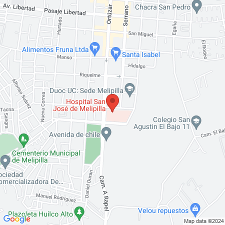 Hospital San José de Melipilla map