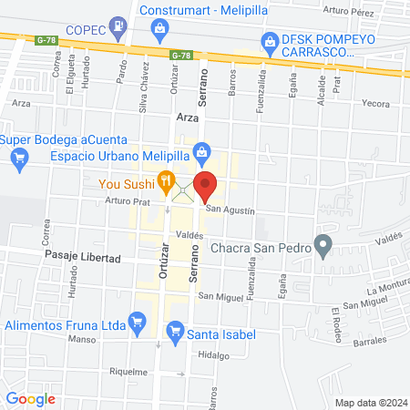 Centro Traumatologico Melipilla map