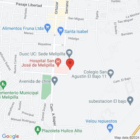 CTA Hospital San José De Melipilla map