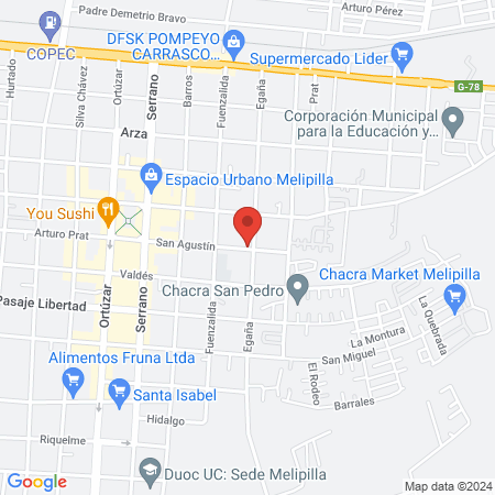 CLINICA VETERINARIA DIAGNOPET MELIPILLA map