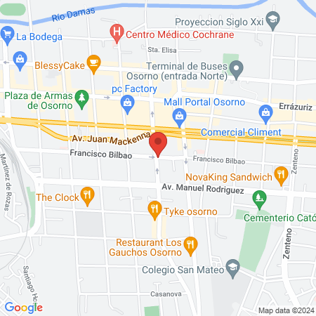 Bella manos peluqueria Spa map