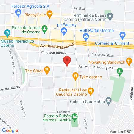 Barbería King Osorno map