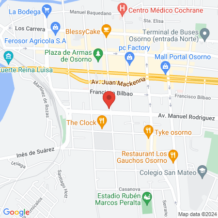 CLINICA DENTAL VANGUARDIA, OSORNO map