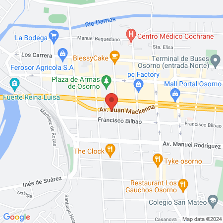 Clínica Dental Los Avellanos - Osorno map