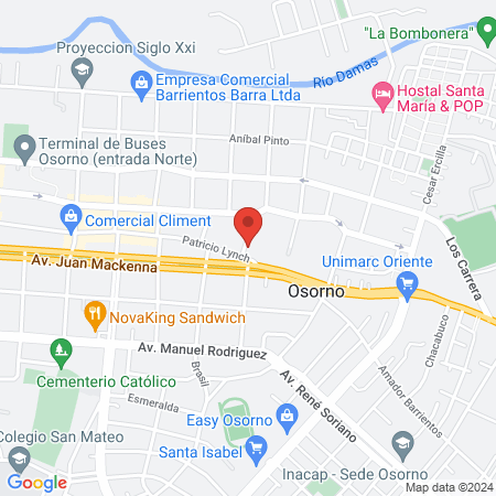 Clínica Dental Los Aromos Osorno map