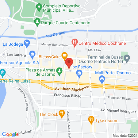 Centro odontologico SERVIDENT map
