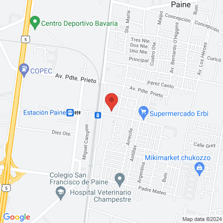 Doctor Pablo Gonzalez Rojas Y Compania Limitada map