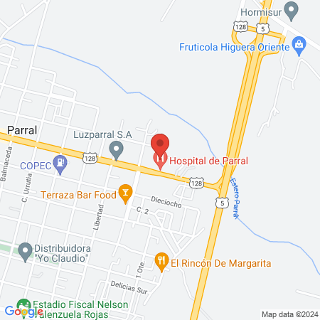 Hospital de Parral map