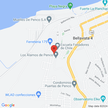 CECOSF Los Forjadores de Chile map