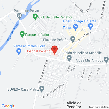 Hospital Peñaflor map