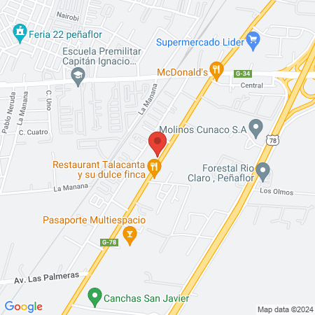 Clinica Veterinaria El Canelo Limitada map