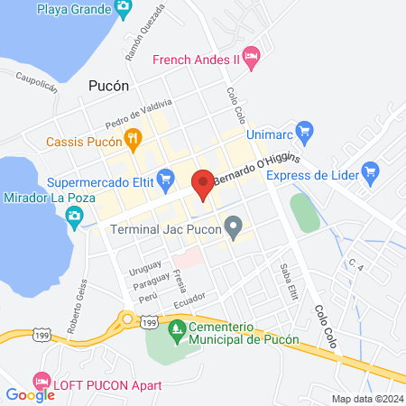 Holter Center Pucón map