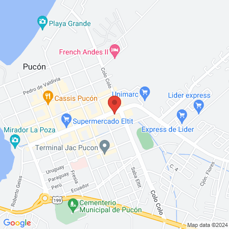 Clínica Dental Del Lago Pucón map