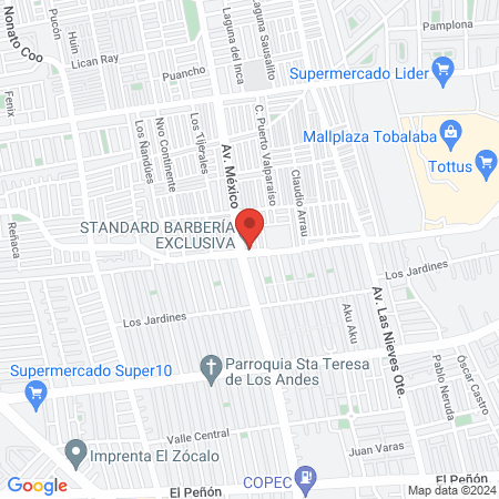 STANDARD BARBERÍA EXCLUSIVA map