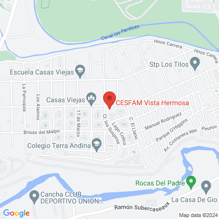 Cesfam Cardenal Raúl Silva Henríquez map