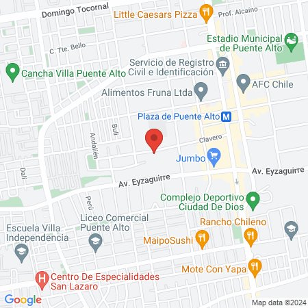 Clínica Veterinaria Municipal Puente Alto map