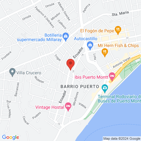 Treino - Entrada Ecuador map