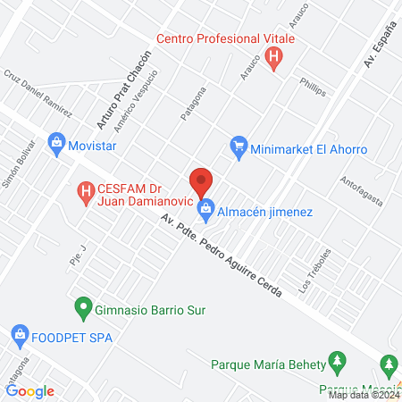 Nirvana Estética Integral map